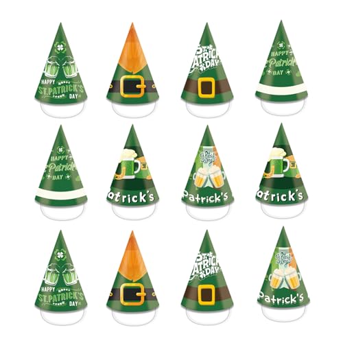 THINCAN STPATRICK DAYPAPER HAT FÜR FAMILIE KARNAVAL FORNISPAPE PAPER HAT SETE FIREKTUREPROPS Kopfbedeckung Partyzubehör von THINCAN