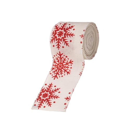 THINCAN Urlaubsband Set Für Weihnachtsdekorationen Baum Trimmgeschenkverpackung Stoff Party Lieferungen Wiederverwendbares Werkzeug Nachhaltiges Partyband von THINCAN