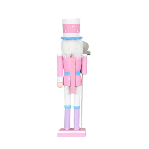 THINCAN Urlaubsnussknacker Puppenfigur Dekorationen Holzfiguren Für Tafel Desktop Kamine Weihnachtsdekoration Holzschmuck von THINCAN