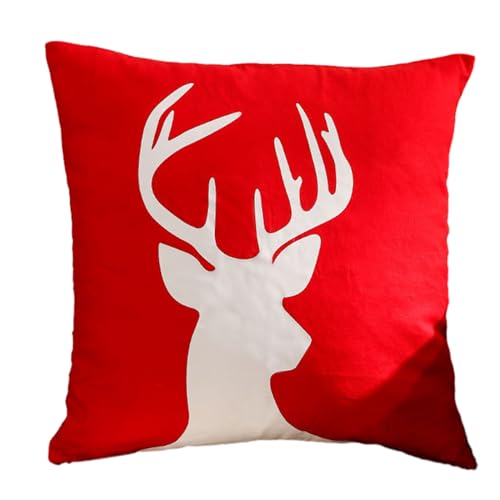 THINCAN Weihnachtskissenbezug Plüsch Kissenbezirk Home Dekorationen Stickkissen Cover Für Couchsofa Wohnzimmer Haus Heimat THINCAN Weihnachtskissenbezug Plüsch Kissenbezirk Home Dekorationen Stickkissen Cover Für Couchsofa Wohnzimmer Haus Heimat von THINCAN