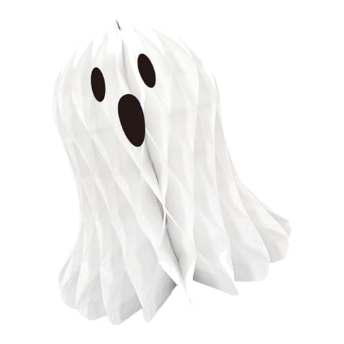 THINCAN Wiederverwendbare Geisterdekoration Halloween Party Hängende Papierhandwerk Ornament Für Deckenwandtür Dekore Hängende Geisterpapier Ornament von THINCAN
