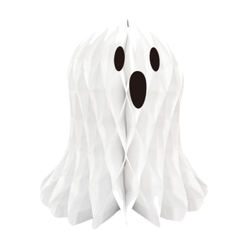 THINCAN Wiederverwendbare Geisterdekoration Halloween Party Hängende Papierhandwerk Ornament Für Deckenwandtür Dekore Hängende Geisterpapier Ornament von THINCAN