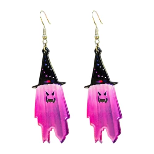 Thematische Party Ohr Accessoires Glocken Hexenspeicher Anhänger Halloween Acrylschmuck Für Kostümbegeisterte Halloween Kostüm Leuchtet Schmuck von THINCAN