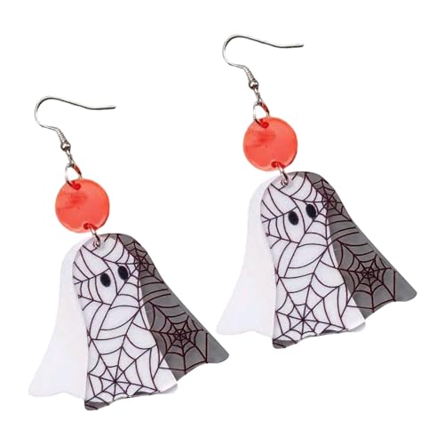 Thematische Party Ohr Accessoires Glocken Hexenspeicher Anhänger Halloween Acrylschmuck Für Kostümbegeisterte Halloween Kostüm Leuchtet Schmuck von THINCAN