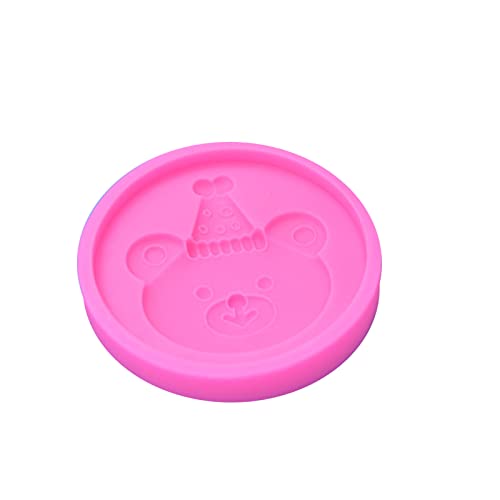 Tierzucker Schokoladenkuchen Fondant Schimmel Backhandbuch Kaninchenbär Head Form Food Grade Silikon Fondantform Schimmel von THINCAN