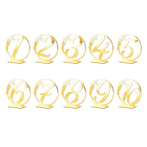 Tischnummernzeichen Für Hochzeitsempfang Geburtstagsfeier Dekoration Acrylnummer Roman Numerals Table Numbers von THINCAN