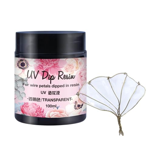 UV Dip Harz Kleber Transparenter UV Kleber Ultraviolette Härtung Blumenherstellung Flüssiger Haarnadel Ohrring Harzschmuck von THINCAN