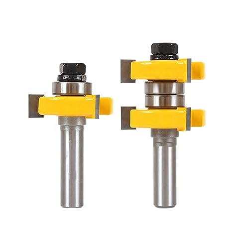 Vielseitig 2pcs Zungenrouter Bit Set Erstellen Glatte Holzgelenk Für Erfahrung Nahtloser Holzbearbeitung Erzielen Ein Besseres Ergebnis Vielseitig 2pcs Zungenrouter Bit Set Erstellen Glatte Holzgelenk Für Erfahrung Nahtloser Holzbearbeitung Erzielen Ein Besseres Ergebnis von THINCAN