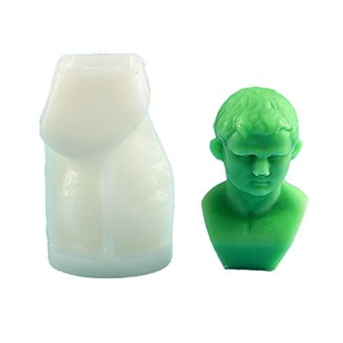Westliche Porträt Ornamente Epoxidharz Schimmel Arherapie Gips Seife Silikonform Home Decorations Gusswerkzeuge von THINCAN