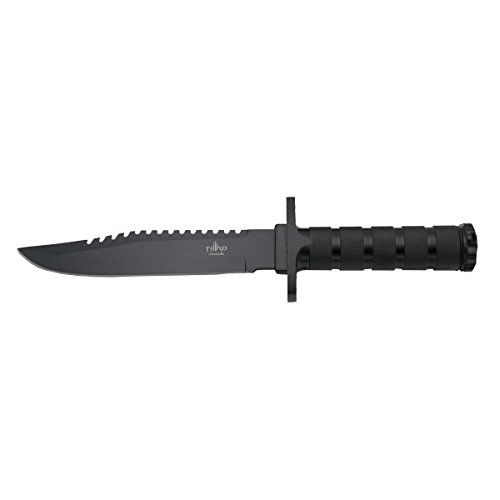 THIRD Survival Messer 086N mit 17 cm Stahlklinge, schwarzem Aluminiumgriff, Survival Kit und Nylonhülle. THIRD Survival Messer 086N mit 17 cm Stahlklinge, schwarzem Aluminiumgriff, Survival Kit und Nylonhülle. von THIRD