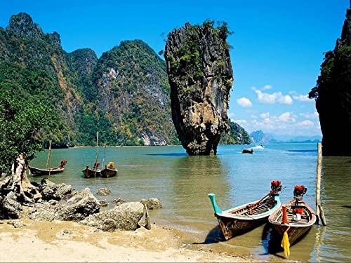 THISIT Malen nach Zahlen Sets für Erwachsene und Kinder, Thailand,Strand,tropisch-16 x 20 Zoll Ohne Rahmen THISIT Malen nach Zahlen Sets für Erwachsene und Kinder, Thailand,Strand,tropisch-16 x 20 Zoll Ohne Rahmen von THISIT