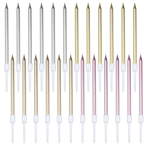 Geburtstagskerzen Kuchen Lange 24 Pcs, Birthday Candles Für Torte Gold Geburtstag Kerzen Kinder Erwachsene Kuchenkerzen Mehrfarbig Happy Birthday Kerzen Deko FüRr Torten Hochzeit Fest Geburtstagskerzen Kuchen Lange 24 Pcs, Birthday Candles Für Torte Gold Geburtstag Kerzen Kinder Erwachsene Kuchenkerzen Mehrfarbig Happy Birthday Kerzen Deko FüRr Torten Hochzeit Fest von THKO