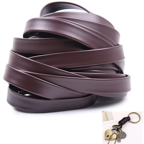 Lederriemen, 10mm 5 Meter Dunkelbraun Lederband Für DIY Basteln Armbänder Gürtel Taschen Zubehör Robustes Leder Material Perfekt Für Handwerksprojekte von THKO
