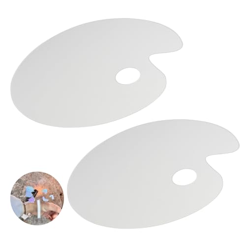 Mischpalette, Transparent 20x30 cm Oval 2mm Dick Ideal Für Farben Mischen Künstlerbedarf Malerei Zubehör Hochwertige Acryl öl Wasserfarben von THKO