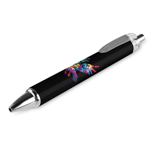 THKVSV Adler Autismus-Bewusstseins-Puzzle-Kugelschreiber, einziehbarer Kugelschreiber, Arbeitsstift, Rollkugelschreiber für Büro, Schulbedarf, 1 Stück THKVSV Adler Autismus-Bewusstseins-Puzzle-Kugelschreiber, einziehbarer Kugelschreiber, Arbeitsstift, Rollkugelschreiber für Büro, Schulbedarf, 1 Stück von THKVSV