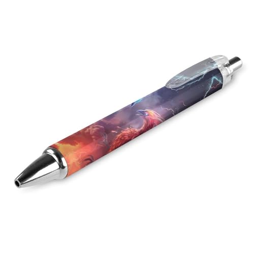 THKVSV Battle of Phoenix Cool Thundering Kugelschreiber, einziehbarer Kugelschreiber, Arbeitsstift, Rollkugelschreiber für Büro, Schulbedarf, 1 Stück von THKVSV