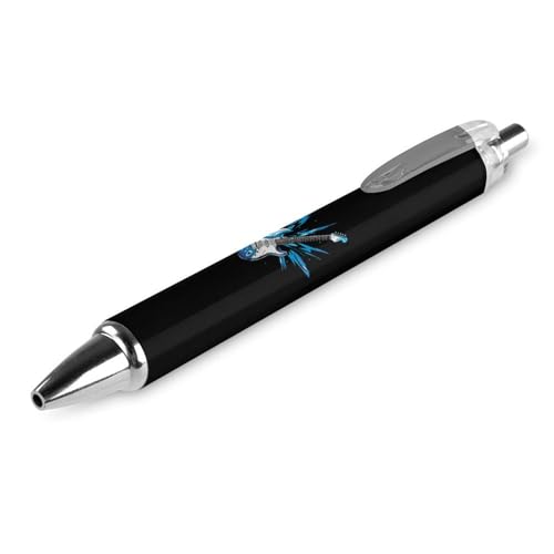 THKVSV Blauer Gitarren-Kugelschreiber, einziehbarer Kugelschreiber, Arbeitsstift, Rollkugelschreiber für Büro, Schule, Zubehör, 1 Stück von THKVSV