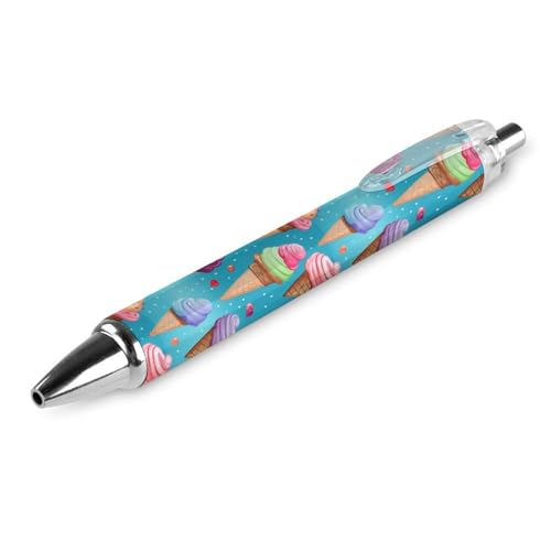 THKVSV Bunte Eiscreme-Kugelschreiber, feine Spitze, 0,5 mm, runder Schaft, 4 Stück, Büro THKVSV Bunte Eiscreme-Kugelschreiber, feine Spitze, 0,5 mm, runder Schaft, 4 Stück, Büro von THKVSV