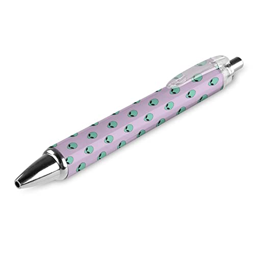 THKVSV Grüner Alien-Kopf-Kugelschreiber, einziehbarer Kugelschreiber, tragbar, blaue Tinte, Stift für Zuhause, Büro, 1 Stück THKVSV Grüner Alien-Kopf-Kugelschreiber, einziehbarer Kugelschreiber, tragbar, blaue Tinte, Stift für Zuhause, Büro, 1 Stück von THKVSV