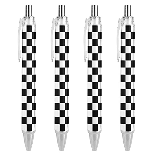 THKVSV Kugelschreiber, einziehbar, für Herren, Damen, Büro, Geschenk, 4 Stück, Weiß / Schwarz THKVSV Kugelschreiber, einziehbar, für Herren, Damen, Büro, Geschenk, 4 Stück, Weiß / Schwarz von THKVSV