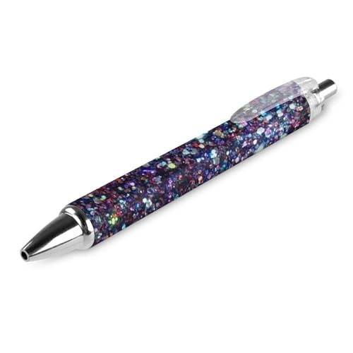 THKVSV Kugelschreiber mit Pailletten, glitzernd, einziehbar, tragbar, blaue Tinte, Kugelschreiber, Arbeitsstifte für Zuhause, Büro, 1 Stück von THKVSV