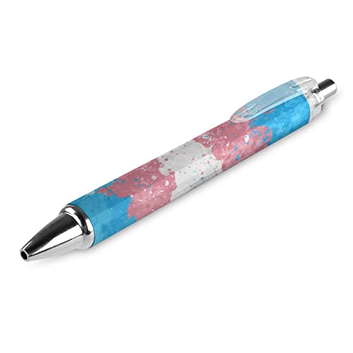 THKVSV LGBTQ Transgender Pride Druckkugelschreiber, tragbar, schwarze Tinte, Kugelschreiber, Arbeitsstifte für Büro, Schreibwaren, Geschenke, 4 Stück THKVSV LGBTQ Transgender Pride Druckkugelschreiber, tragbar, schwarze Tinte, Kugelschreiber, Arbeitsstifte für Büro, Schreibwaren, Geschenke, 4 Stück von THKVSV