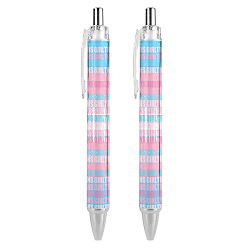 THKVSV LGBTQ Transgender Pride Druckkugelschreiber, tragbar, schwarze Tinte, Kugelschreiber, Arbeitsstifte für Büro, Schreibwaren, Geschenke, 4 Stück THKVSV LGBTQ Transgender Pride Druckkugelschreiber, tragbar, schwarze Tinte, Kugelschreiber, Arbeitsstifte für Büro, Schreibwaren, Geschenke, 4 Stück von THKVSV