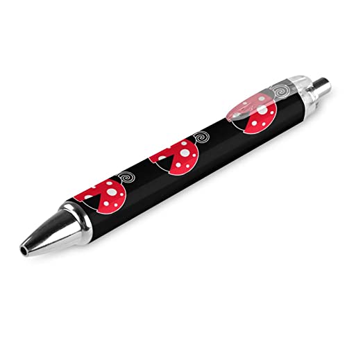 THKVSV Ladybug Kugelschreiber, einziehbarer Kugelschreiber, tragbar, blaue Tinte, Stift für Zuhause, Büro, 1 Stück von THKVSV