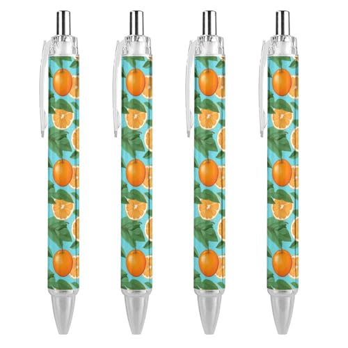 THKVSV Niedlicher einziehbarer Kugelschreiber, feine Spitze, 0,5 mm, runder Schaft, 4 Stück, Büro THKVSV Niedlicher einziehbarer Kugelschreiber, feine Spitze, 0,5 mm, runder Schaft, 4 Stück, Büro von THKVSV