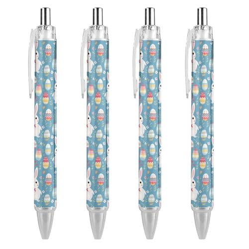 THKVSV Niedlicher einziehbarer Kugelschreiber mit feiner Spitze, 0,5 mm, runder Schaft, 4 Stück THKVSV Niedlicher einziehbarer Kugelschreiber mit feiner Spitze, 0,5 mm, runder Schaft, 4 Stück von THKVSV