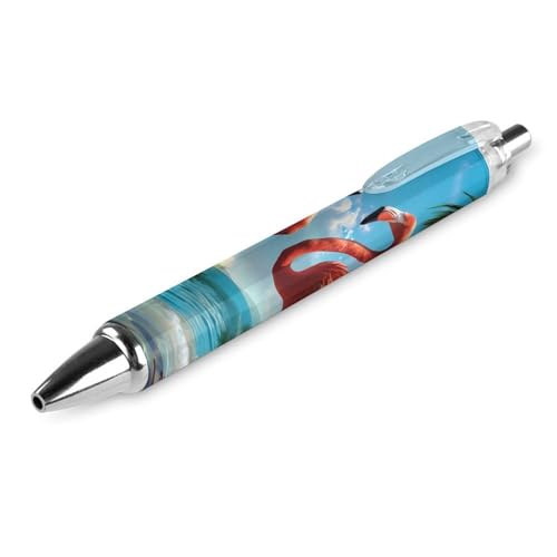THKVSV Tropischer Flamingo-Kugelschreiber, tragbar, blaue Tinte, Kugelschreiber, Arbeitsstifte für Zuhause, Büro, 1 Stück von THKVSV