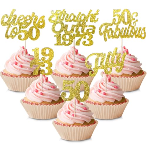 Cupcake Toppers (50 Jahre) von THMSLYN