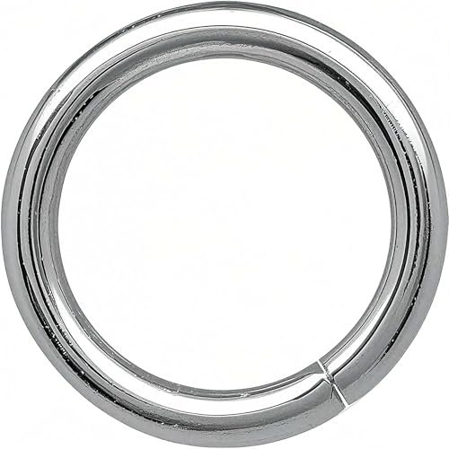 THREENEST 500 Stück Edelstahl-Binderinge, geschlossen, ungeschweißt, rund, stark, dick, Bastelring für Halskette, Armband, Schlüsselanhänger, Kettennetz, Schmuckherstellung, 9,3 mm _ 1,3 mm Dicke, 16 THREENEST 500 Stück Edelstahl-Binderinge, geschlossen, ungeschweißt, rund, stark, dick, Bastelring für Halskette, Armband, Schlüsselanhänger, Kettennetz, Schmuckherstellung, 9,3 mm _ 1,3 mm Dicke, 16 von THREENEST