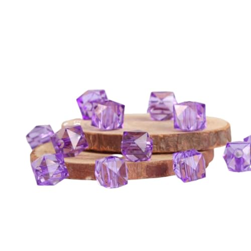 1000 Stück Glasperlen Großhandel 10 Mm Kristall Facettierte Perlen Schmuck Versorgung Für Diy-Perlen, Armbänder, Halsketten, Ohrringe & Amp; Andere Schmuck (Purple) von THTHT