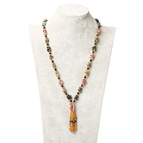 THTHT Naturstein Halskette Stein Perlen Lange Quaste Mode Lucky Cure Crystal Pullover Kette Lady Böhmischen Yoga Reiki Schmuck Charme, Turmalin THTHT Naturstein Halskette Stein Perlen Lange Quaste Mode Lucky Cure Crystal Pullover Kette Lady Böhmischen Yoga Reiki Schmuck Charme, Turmalin von THTHT