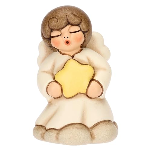 THUN - Engel Schläfchen - Süße Träume - Keramik - Kollektion Engel - 4,5 x 4,1 x 7,1 cm von THUN
