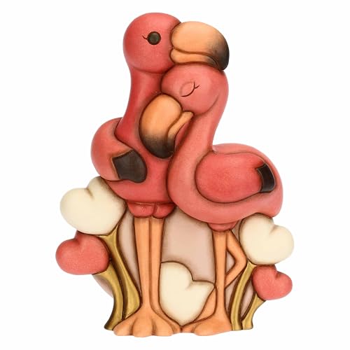 THUN - Flamingo-Paar mit Herzen, Maxi - Keramik - Kollektion L'amore Vola - 15 x 9,9 x 19,8 cm THUN - Flamingo-Paar mit Herzen, Maxi - Keramik - Kollektion L'amore Vola - 15 x 9,9 x 19,8 cm von THUN