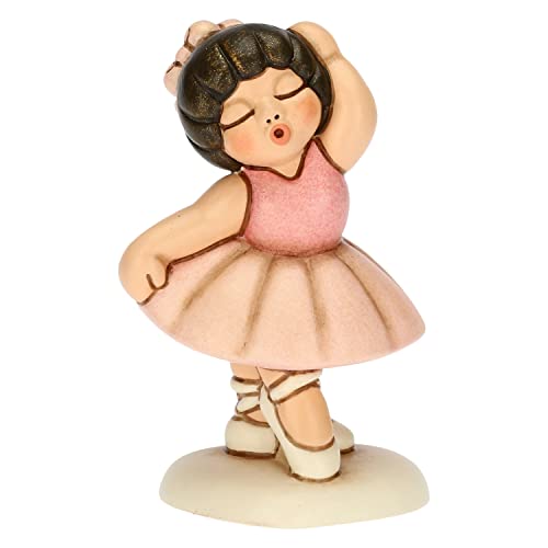 THUN - Ikone Ballerina mit rosa Tutu - Gastgeschenke, Gastgeschenke für Kommunion - Handbemalte Keramik - 4 x 3,4 x 7 cm h von THUN
