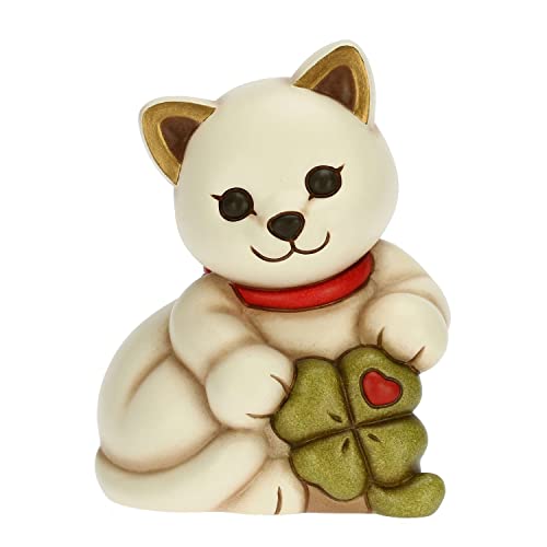 THUN - Katze Spardose mit Kleeblatt Glücksbringer - Gastgeschenke, Kommunion Gastgeschenke - Keramik - 8,6 x 7,5 x 11,5 cm h THUN - Katze Spardose mit Kleeblatt Glücksbringer - Gastgeschenke, Kommunion Gastgeschenke - Keramik - 8,6 x 7,5 x 11,5 cm h von THUN