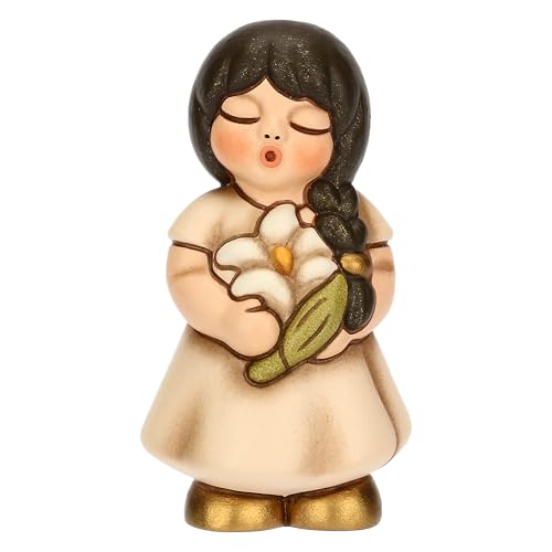THUN - Mädchen mit Lilie - Keramik - Kollektion Bonboniere - 3,8 x 3,7 x 7 cm von THUN