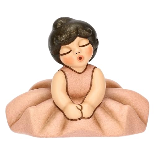 THUN - Sitzende rosa Ballerina - Keramik - Kollektion Bomboniera - 6,3 x 4,9 x 5 cm von THUN