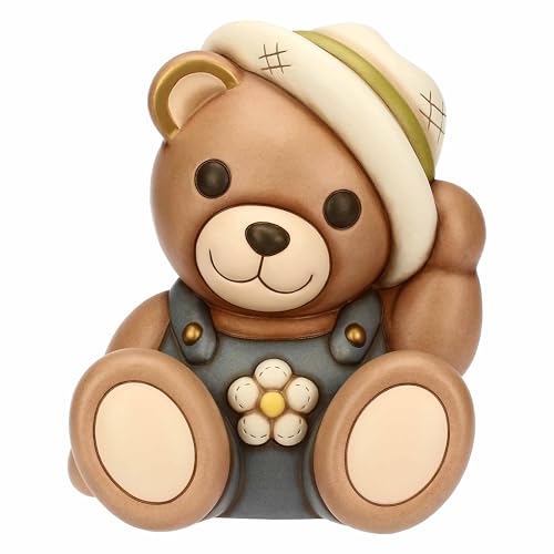 THUN - Teddy Frühling aus Keramik, Maxi - Keramik - Kollektion Frühlingsgarten - 26,7 x 23,3 x 31,2 cm von THUN
