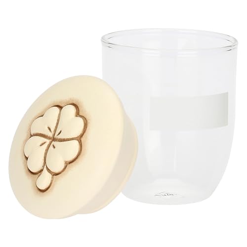 THUN - Vorratsdose aus Glas mit Kleeblattdeckel aus Keramik THUN - Vorratsdose aus Glas mit Kleeblattdeckel aus Keramik von THUN