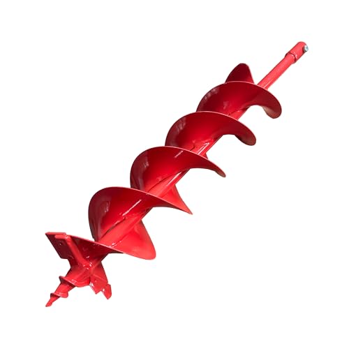 THUNDERBAY Erdbohrer mit Spiralbohrer und zwei austauschbaren Zickzack-Klingen, 15,2 cm Durchmesser, 91,4 cm lang, 91,4 cm lang THUNDERBAY Erdbohrer mit Spiralbohrer und zwei austauschbaren Zickzack-Klingen, 15,2 cm Durchmesser, 91,4 cm lang, 91,4 cm lang von THUNDERBAY