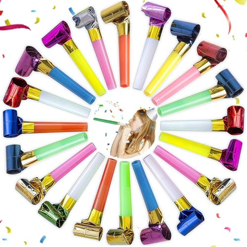 THXFUNAREA 30 Stück Tröten Kindergeburtstag, Tröte, Trötren, Krachmacher, Kinder Jubel Partytröten, Partyspass Scherzartikel für Neujahr Geburtstag Party, Graduierung, Weihnachten, Farbig Gemischt THXFUNAREA 30 Stück Tröten Kindergeburtstag, Tröte, Trötren, Krachmacher, Kinder Jubel Partytröten, Partyspass Scherzartikel für Neujahr Geburtstag Party, Graduierung, Weihnachten, Farbig Gemischt von THXFUNAREA