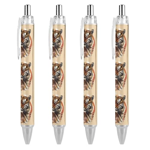 Japanischer Kugelschreiber Geisha und Tiger, einziehbar, schwarze Tinte, 0,5 mm, feine Spitze, Bürobedarf Japanischer Kugelschreiber Geisha und Tiger, einziehbar, schwarze Tinte, 0,5 mm, feine Spitze, Bürobedarf von THisdownd