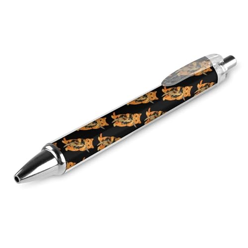 THisdownd Cat Killer Fisch-Kugelschreiber, einziehbar, 0,5 mm, glattes Schreiben, schwarze Tinte, Kugelschreiber, Notizen, Zubehör für Büro, 1 Stück von THisdownd