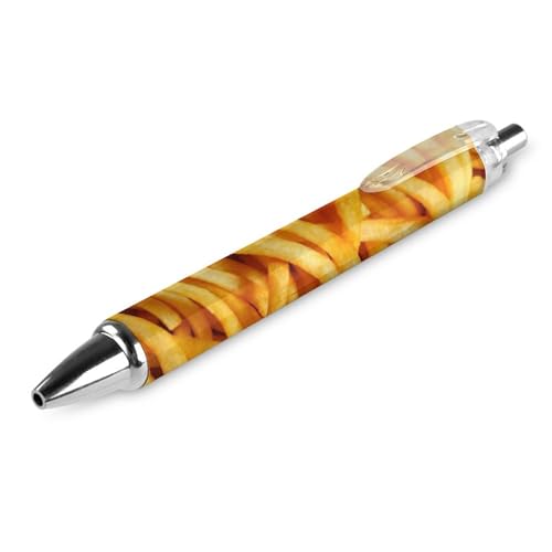 THisdownd Frying Pommes Frites Druckkugelschreiber, tragbar, blaue Tinte, Kugelschreiber, Arbeitsstifte für Zuhause, Büro, 1 Stück von THisdownd