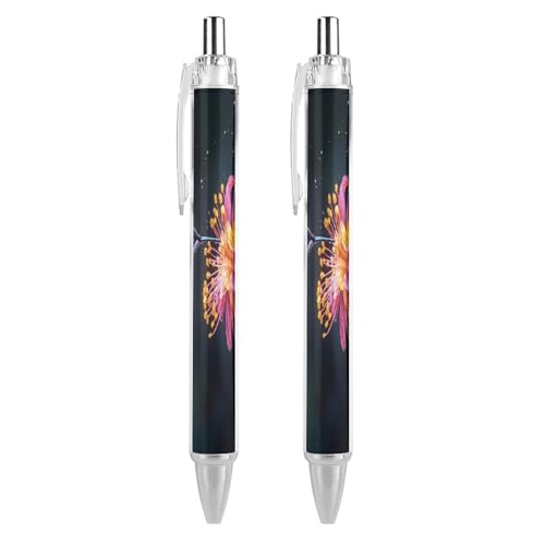 THisdownd Kolibri-Kugelschreiber, 0,5 mm, glattes Schreiben, schwarze Tinte, für Notizen, Zubehör für Büro, 2 Stück THisdownd Kolibri-Kugelschreiber, 0,5 mm, glattes Schreiben, schwarze Tinte, für Notizen, Zubehör für Büro, 2 Stück von THisdownd