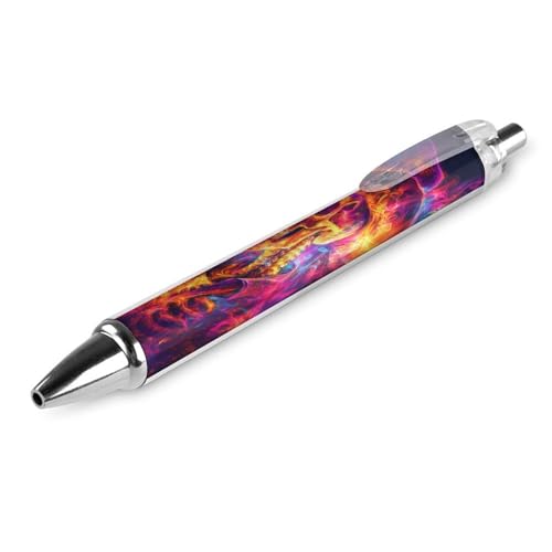 THisdownd Kugelschreiber, Motiv: Western-Skelett, bunt, einziehbar, 0,5 mm, glattes Schreiben, schwarze Tinte, Kugelschreiber, Notizen, Zubehör für Büro, 1 Stück THisdownd Kugelschreiber, Motiv: Western-Skelett, bunt, einziehbar, 0,5 mm, glattes Schreiben, schwarze Tinte, Kugelschreiber, Notizen, Zubehör für Büro, 1 Stück von THisdownd